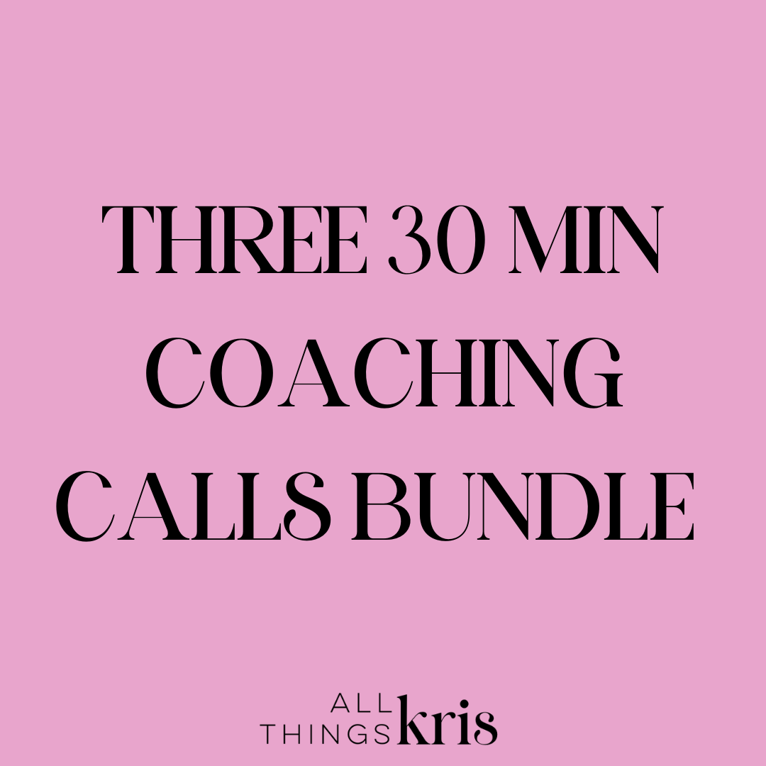 Three 30 Min Coaching Calls Bundle Deal